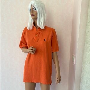 Polo Ralph Lauren orange polo shirt large